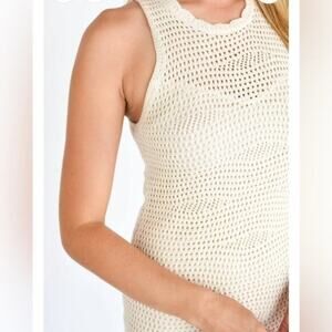 NWT STEVE MADDEN IVORY Ronnie Sweater Dress SZ XL